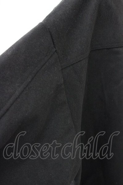 画像8: unrelaxing / オーバーサイズメルトンダブルライダース F ブラック T-25-01-30-013-un-ou-YM-ZT-M104 (8)