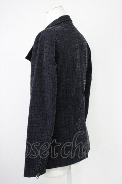 画像3: TORNADO MART / ライトメルトンアニマルフロッキージャケット M ブラック T-25-01-30-004-TO-ja-YM-ZT-M117 (3)