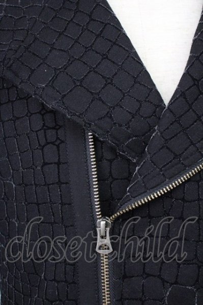 画像4: TORNADO MART / ライトメルトンアニマルフロッキージャケット M ブラック T-25-01-30-004-TO-ja-YM-ZT-M117 (4)