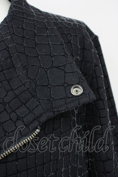 画像5: TORNADO MART / ライトメルトンアニマルフロッキージャケット M ブラック T-25-01-30-004-TO-ja-YM-ZT-M117 (5)