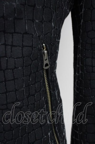 画像6: TORNADO MART / ライトメルトンアニマルフロッキージャケット M ブラック T-25-01-30-004-TO-ja-YM-ZT-M117 (6)