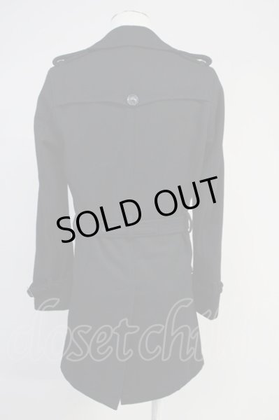 画像2: FUGA / Impulsion ノビリアメルトントレンチコート 44 ブラック T-25-01-30-005-FU-ou-YM-ZT-M117 (2)