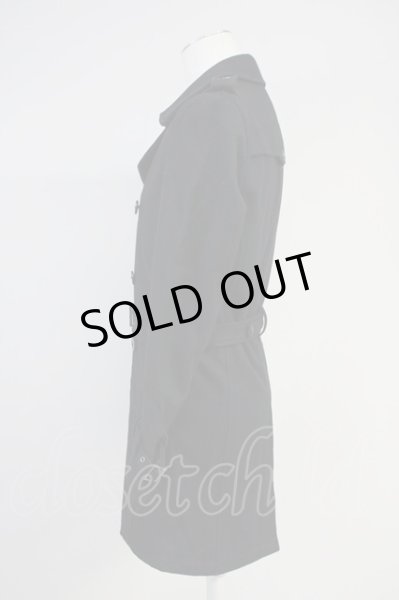 画像3: FUGA / Impulsion ノビリアメルトントレンチコート 44 ブラック T-25-01-30-005-FU-ou-YM-ZT-M117 (3)