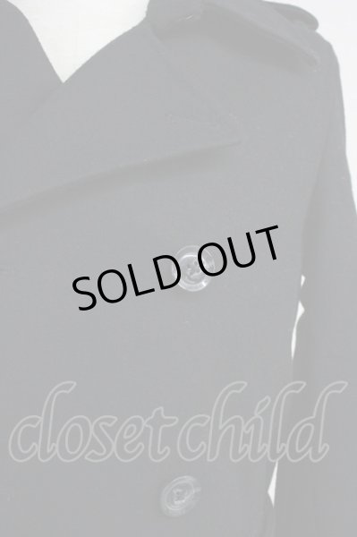 画像5: FUGA / Impulsion ノビリアメルトントレンチコート 44 ブラック T-25-01-30-005-FU-ou-YM-ZT-M117 (5)