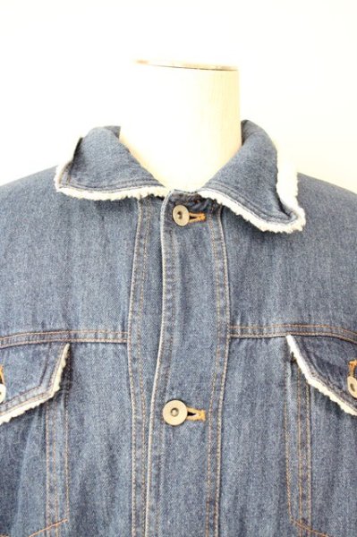 画像4: rovtski / DENIM BOA オーバーサイズLONG Gジャン F インディゴ T-25-01-30-006-ro-ou-YM-ZT-M117 (4)