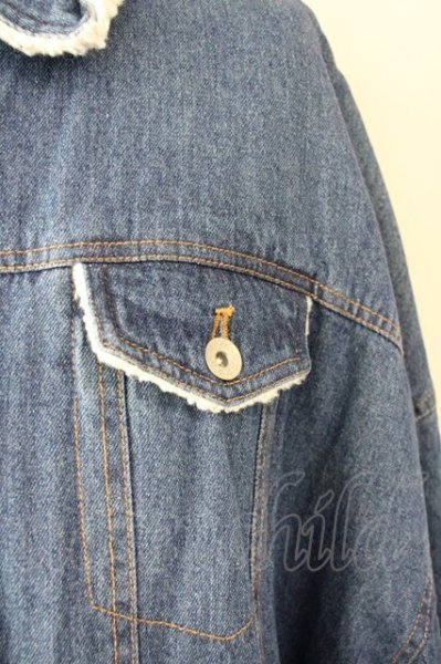 画像5: rovtski / DENIM BOA オーバーサイズLONG Gジャン F インディゴ T-25-01-30-006-ro-ou-YM-ZT-M117 (5)