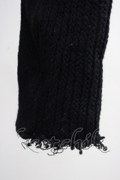 画像5: A.F ARTEFACT / トップス.FEMME FRINGE HIGH NECK KNIT TOPS 2 ブラック T-25-01-30-001-A.-to-YM-ZT291 (5)