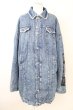 画像1: AFYF(rovtski) / DENIM BOA オーバーサイズLONG Gジャン F ブルー T-25-01-30-007-0-ou-YM-ZT-M103 (1)