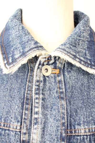 画像4: AFYF(rovtski) / DENIM BOA オーバーサイズLONG Gジャン F ブルー T-25-01-30-007-0-ou-YM-ZT-M103 (4)