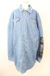 画像1: AFYF(rovtski) / DENIM BOA　オーバーサイズLONG Gジャン F インディゴ T-25-01-30-008-0-ou-YM-ZT-M103 (1)