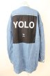 画像2: AFYF(rovtski) / DENIM BOA　オーバーサイズLONG Gジャン F インディゴ T-25-01-30-008-0-ou-YM-ZT-M103 (2)