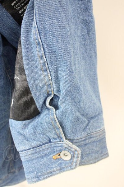 画像8: AFYF(rovtski) / DENIM BOA　オーバーサイズLONG Gジャン F インディゴ T-25-01-30-008-0-ou-YM-ZT-M103 (8)