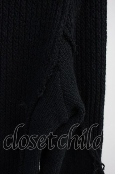 画像7: A.F ARTEFACT / トップス.FEMME FRINGE HIGH NECK KNIT TOPS 2 ブラック T-25-01-30-001-A.-to-YM-ZT291 (7)