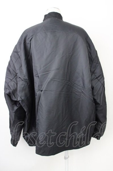 画像2: unrelaxing / オーバーサイズロングMA-1ブルゾンジャケット M ブラック T-25-01-30-011-un-ou-YM-ZT-M104 (2)