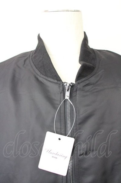 画像4: unrelaxing / オーバーサイズロングMA-1ブルゾンジャケット M ブラック T-25-01-30-011-un-ou-YM-ZT-M104 (4)