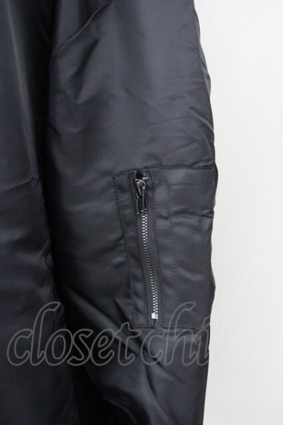 画像5: unrelaxing / オーバーサイズロングMA-1ブルゾンジャケット M ブラック T-25-01-30-011-un-ou-YM-ZT-M104 (5)
