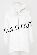 CIVARIZE / Aim3rdラインストーンベロア宇宙襟パーカー 46 ホワイト T-25-02-05-016-CI-to-YM-ZT