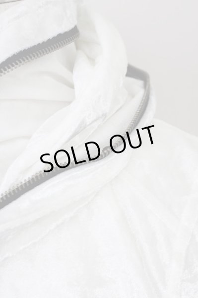 画像6: CIVARIZE / Aim3rdラインストーンベロア宇宙襟パーカー 46 ホワイト T-25-02-05-016-CI-to-YM-ZT (6)