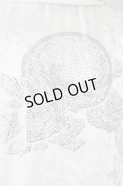 画像7: CIVARIZE / Aim3rdラインストーンベロア宇宙襟パーカー 46 ホワイト T-25-02-05-016-CI-to-YM-ZT (7)