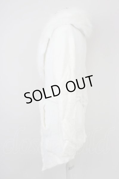 画像3: CIVARIZE / ファー付き接結ニットガウンカーディガン 44 ホワイト T-25-02-05-017-CI-to-YM-ZT091 (3)