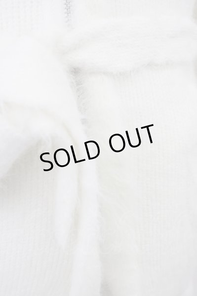 画像6: CIVARIZE / ファー付き接結ニットガウンカーディガン 44 ホワイト T-25-02-05-017-CI-to-YM-ZT091 (6)