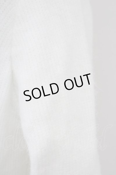 画像8: CIVARIZE / ファー付き接結ニットガウンカーディガン 44 ホワイト T-25-02-05-017-CI-to-YM-ZT091 (8)