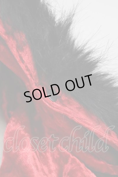 画像5: CIVARIZE / Bias ファー付クラッシュベロアフリンジパーカー 44 レッド T-25-02-05-019-CI-to-YM-ZT (5)