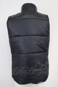 画像2: VANQUISH / ラムレザー切替中綿ナイロンベスト M ブラック T-25-02-05-020-VA-ja-YM-ZT-M109 (2)