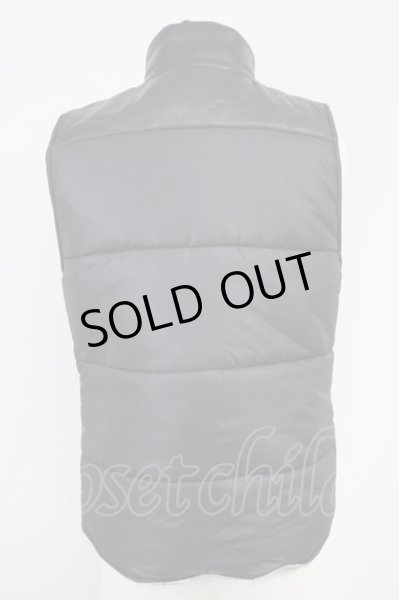 画像2: VANQUISH / ラムレザー切替中綿ナイロンベスト M ブラック T-25-02-05-020-VA-ja-YM-ZT-M109 (2)