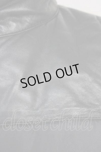 画像7: VANQUISH / ラムレザー切替中綿ナイロンベスト M ブラック T-25-02-05-020-VA-ja-YM-ZT-M109 (7)