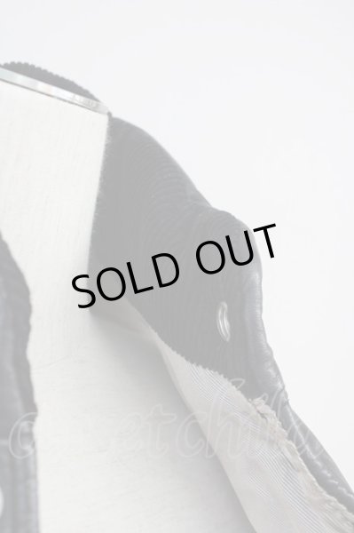 画像10: VANQUISH / ラムレザー切替中綿ナイロンベスト M ブラック T-25-02-05-020-VA-ja-YM-ZT-M109 (10)