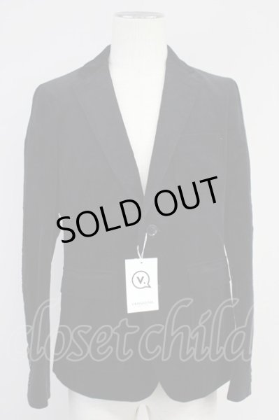 画像1: VANQUISH / コーデュロイノッチドラペルテーラードジャケット M ブラック T-25-02-05-021-VA-ja-YM-ZT091 (1)