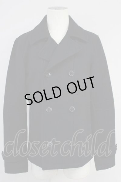 画像1: MURDER LICENSE / スタンダードウールPコート 48 ブラック T-25-02-05-022-MU-ou-YM-ZT-M109 (1)