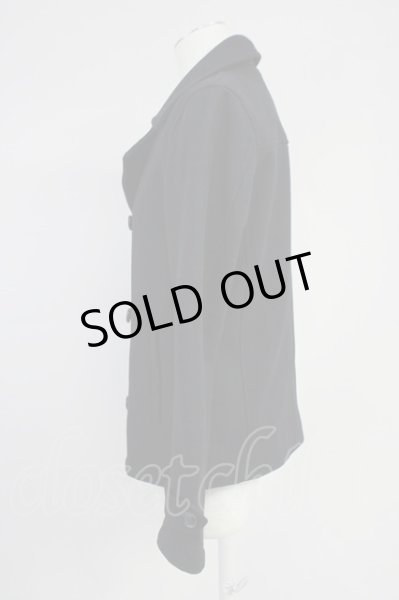 画像3: MURDER LICENSE / スタンダードウールPコート 48 ブラック T-25-02-05-022-MU-ou-YM-ZT-M109 (3)