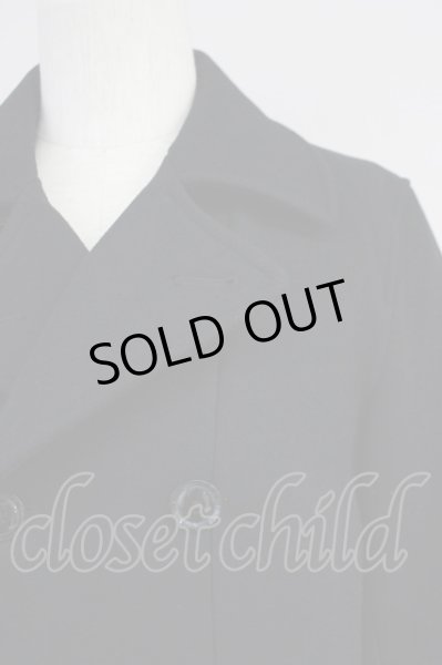 画像4: MURDER LICENSE / スタンダードウールPコート 48 ブラック T-25-02-05-022-MU-ou-YM-ZT-M109 (4)