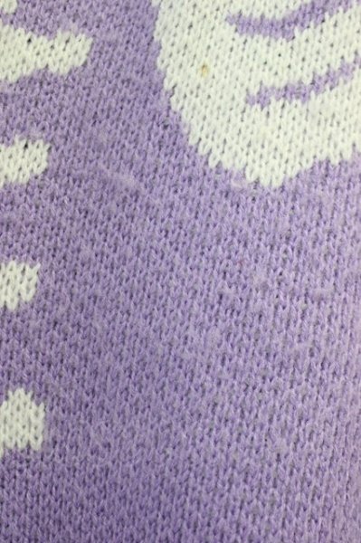 画像9: PSYCHO NATION / ハンドステッチボーンクルーニット F ラベンダー T-25-02-05-003-0-to-YM-ZT076 (9)