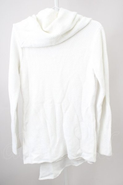 画像2: CIVARIZE / Cone オフタートルネックドレープニット 44 ホワイト T-25-02-05-001-CI-to-YM-ZT076 (2)