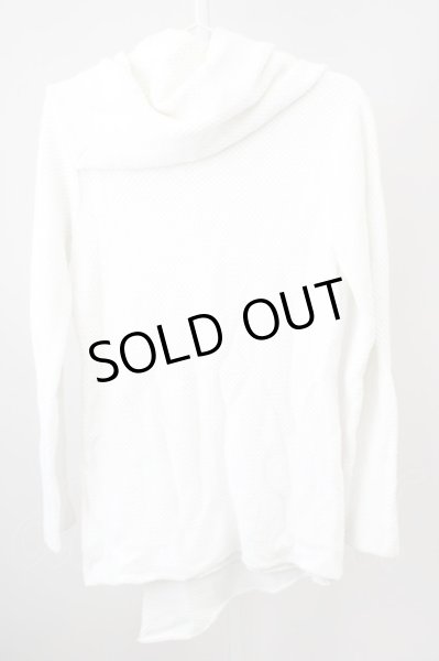 画像2: CIVARIZE / Cone オフタートルネックドレープニット 44 ホワイト T-25-02-05-001-CI-to-YM-ZT076 (2)