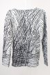 画像2: CIVARIZE / Dence 総柄プルオーバーニット 44 ブラックxホワイト T-25-02-05-004-CI-to-YM-ZT076 (2)