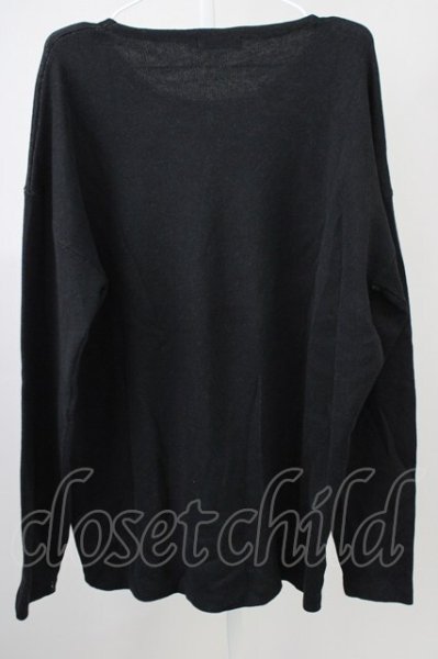 画像2: CIVARIZE / Mute スカルダブルジャガード 46 ブラック T-25-02-05-007-CI-to-YM-ZT075 (2)