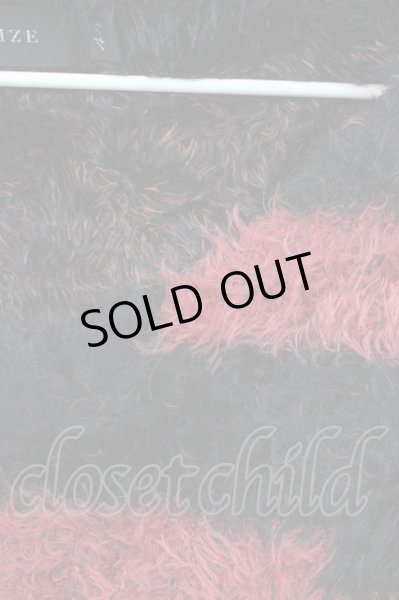 画像3: CIVARIZE / Lead フェザーヤーンダブルジャガード総柄 44 レッドｘブラック T-25-02-05-008-CI-to-YM-ZT090 (3)