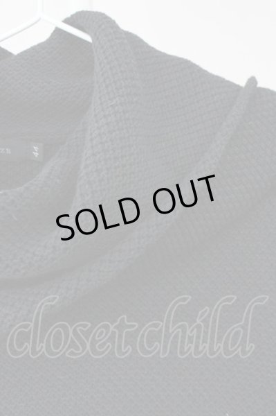 画像3: CIVARIZE / Cone オフタートルネックドレープニット 44 ブラック T-25-02-05-011-CI-to-YM-ZT090 (3)