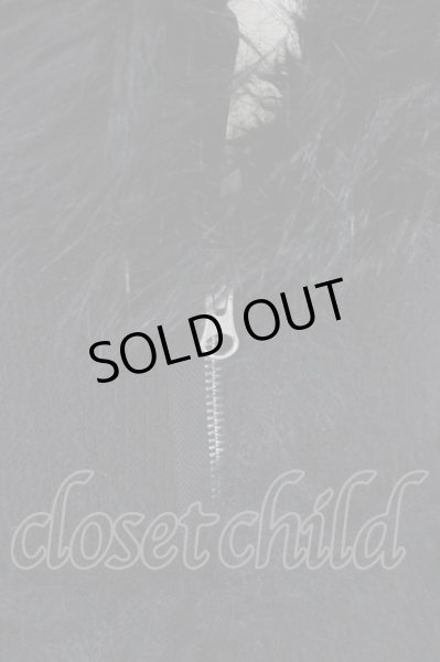 画像3: CIVARIZE / ファー付き接結ニットガウンカーディガン 44 ブラック T-25-02-05-014-CI-to-YM-ZT (3)