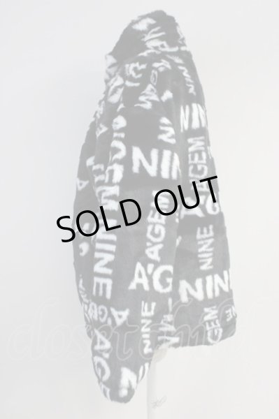 画像3: A'gem / ジャガードボアブルゾン F ブラック T-25-02-07-004-A'-ou-YM-ZT-M008 (3)