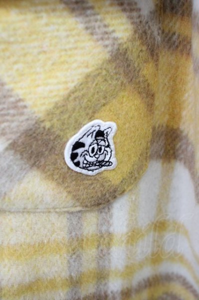 画像5: A'gem / チェックシャツジャケット  イエロー T-25-02-07-001-A'-ja-YM-ZT251 (5)