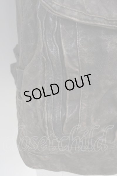 画像10: TORNADO MART / ラクーンファーレザーブルゾン M ブラウン T-25-02-07-006-TO-ou-YM-ZT (10)