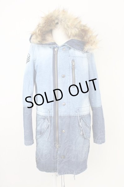 画像1: SMACK ENGINEER / DENIM MOZ COAT コート L ライトインディゴ T-25-02-07-007-SM-ou-YM-ZT (1)
