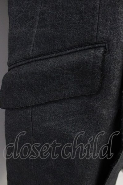 画像8: 5351pour les Hommes / クラック総柄2WAYロングコート 2 グレー T-25-02-07-009-53-ja-YM-ZT-M008 (8)