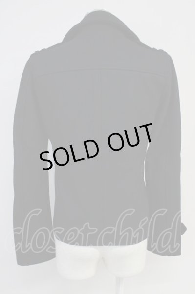 画像2: MURDER LICENSE / ウールPコート 44 ブラック T-25-02-07-010-MU-ou-YM-ZT-M004 (2)