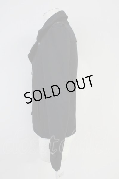 画像3: MURDER LICENSE / ウールPコート 44 ブラック T-25-02-07-010-MU-ou-YM-ZT-M004 (3)